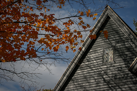 Witch House Sunset and Leaves